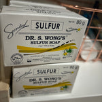 DR WONGS Sulfur Soap With Moisturizer Aloe Vera Soap 80g