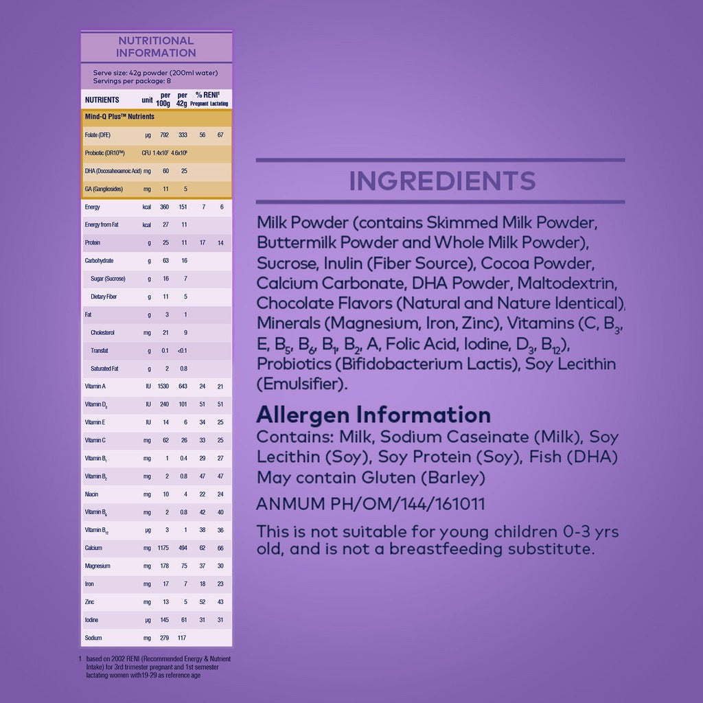 Anmum Materna Pregnancy Milk Powder Chocolate 180g