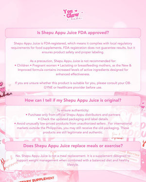 is you glow babe glutathione fda approved Sheppu Appu Beauty Drink