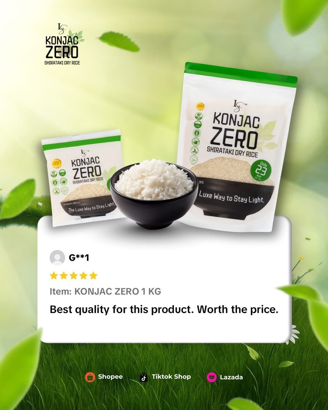 Konjac Zero - Shirataki Rice 1kg – @simplicitycarecosmetics
