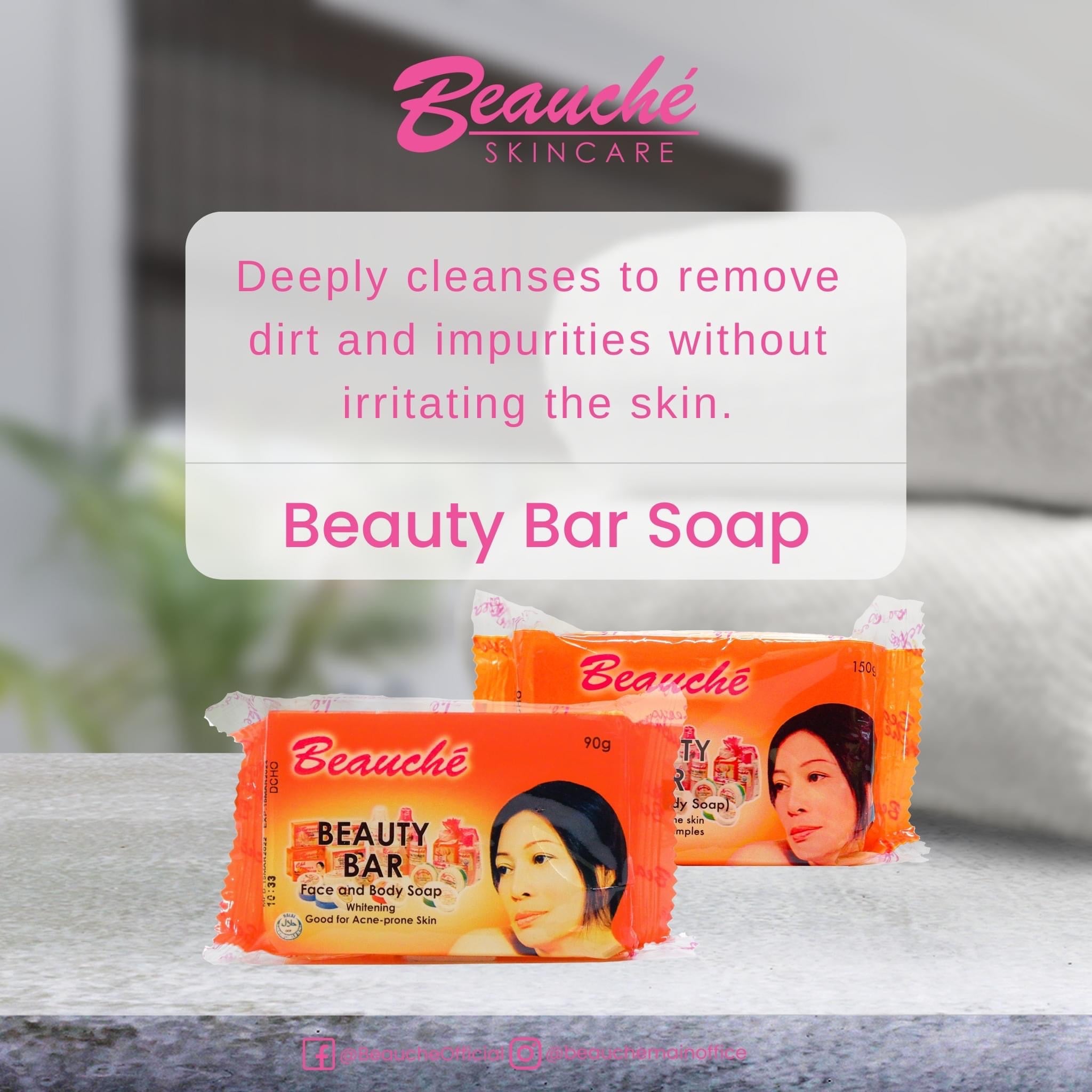 3pcs Beauchè Beauty Bar Papaya Acne Prone Skin - Simplicity Care