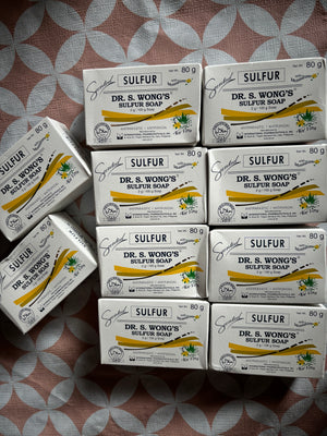 DR WONGS Sulfur Soap With Moisturizer Aloe Vera Soap 80g