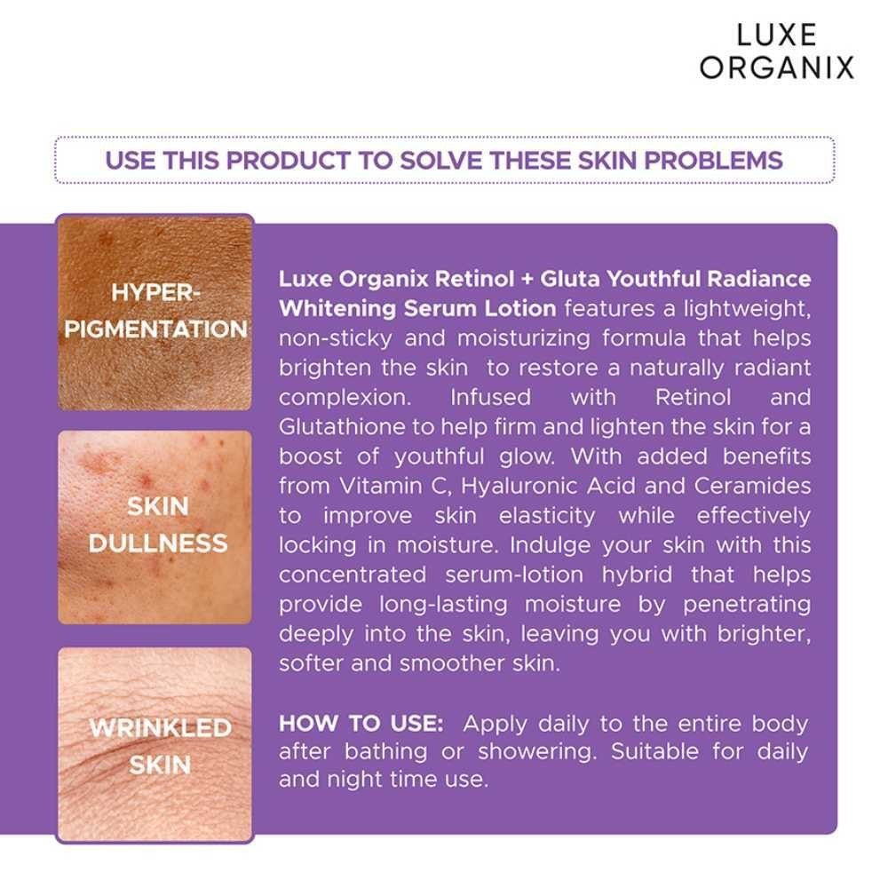 Luxe Organix Retinol Gluta Lotion