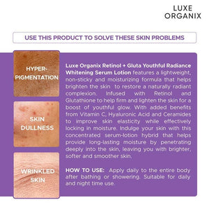 Luxe Organix Retinol Gluta Lotion