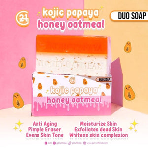 G21 Kojic Papaya Oatmeal Duo Soap - Face and Body Soap