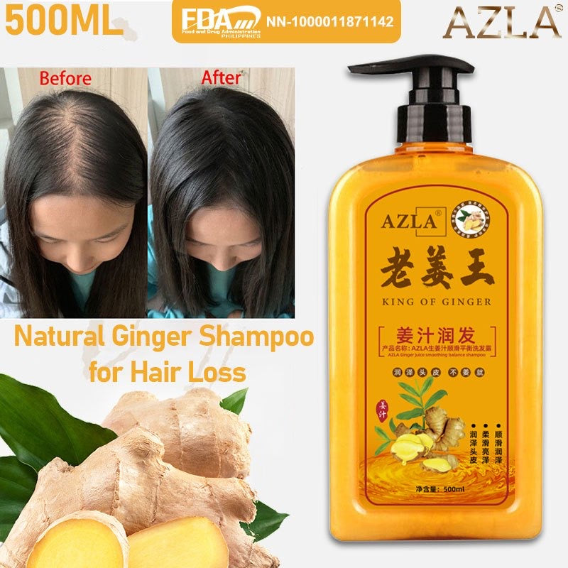 ￼AZLA Ginger Hair Shampoo Fast Regrowth Hair Thick Anti-Hair Loss Anti-Dandruff Anti-itching Shampoo