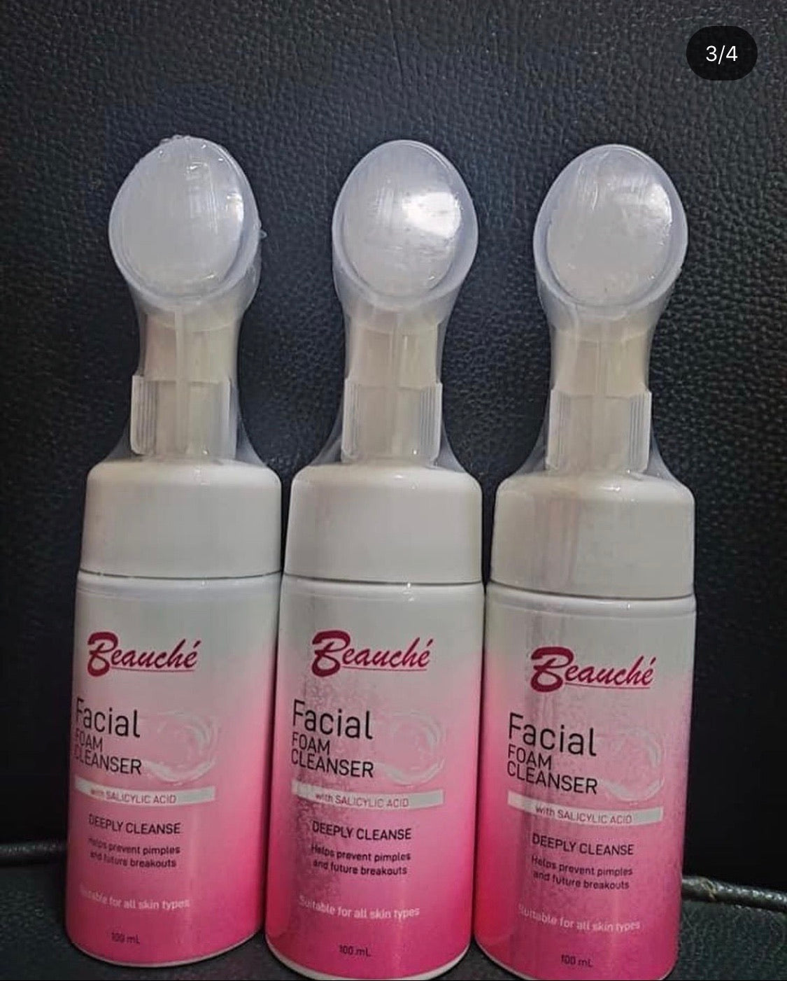 Beauchè Facial Foam Cleanser - With Soft Silicon Brush head